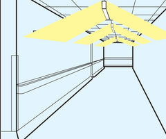 Optoma 900mm dual-zone patient light Optoma 900mm dual-zone patient light