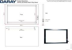 DX4202 double-panel X-ray film viewer DX4202 double-panel X-ray film viewer
