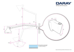 BH50 wall-mount patient/bed-head light