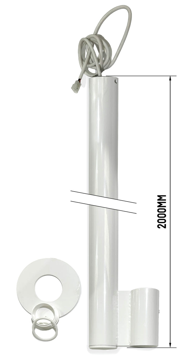 2-metre downtube (white)