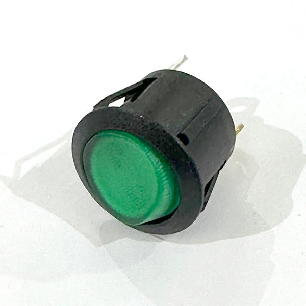 Black/green illuminated switch