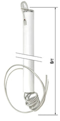 Dental unit mount post - 6ft