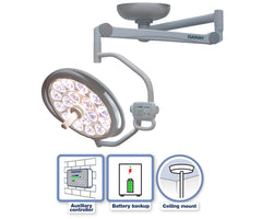 S450 single-head ceiling-mount operating theatre light 500mm (120,000 lux)