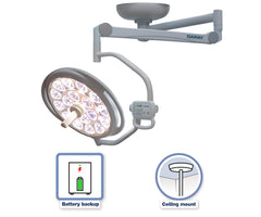 S450 single-head ceiling-mount operating theatre light 500mm (120,000 lux)