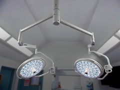 S480/480 dual-head ceiling-mount operating theatre light 700mm/700mm (160,000/160,000 lux)