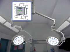 S450/450 dual-head ceiling-mount operating theatre light 500mm/500mm (120,000/120,000 lux)