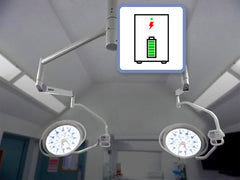S450/450 dual-head ceiling-mount operating theatre light 500mm/500mm (120,000/120,000 lux)