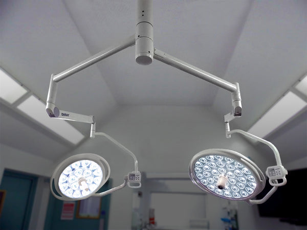 S460/480 dual-head ceiling-mount operating theatre light 500mm/700mm (120,000/160,000 lux)