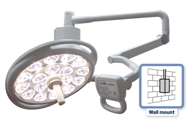 S450 single-head wall-mount operating theatre light 500mm (120,000 lux)