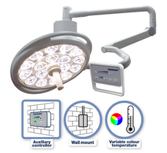S460 single-head wall-mount operating theatre light 500mm (120,000 lux)
