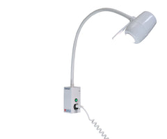 X210 rail-mount examination light with IEC coiled cable
