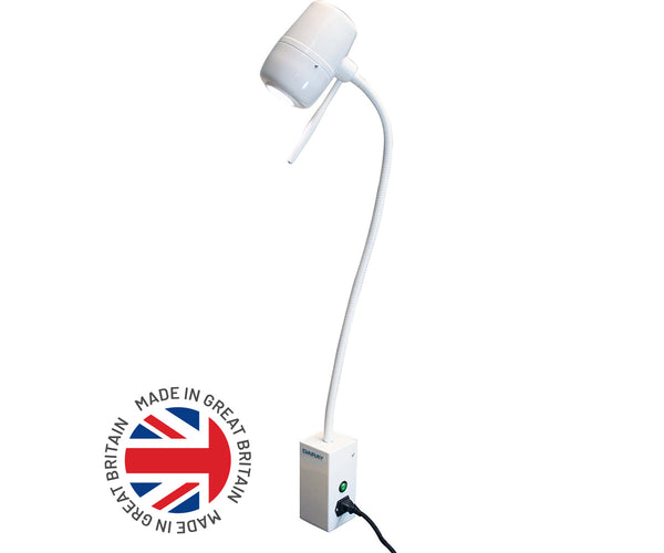 X210 wall-mount examination light with IEC cable