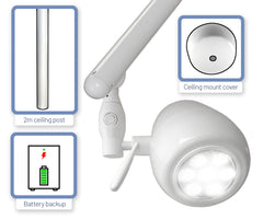 X400 ceiling-mount LED examination light