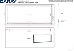 DX4203 triple-panel X-ray film viewer