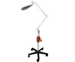 MAG712 mobile-mount magnifying light with spring-balanced arm (12 dioptre)